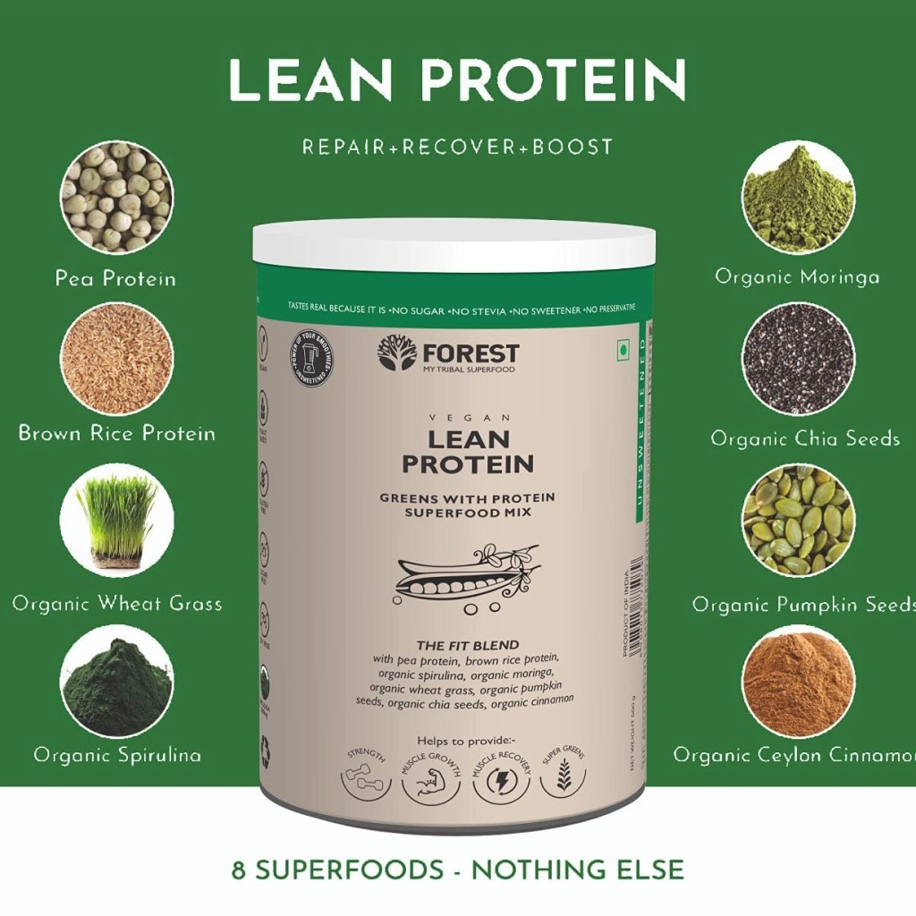 Forest Green Lean Protein - Complete Blend of Vegan Protein 